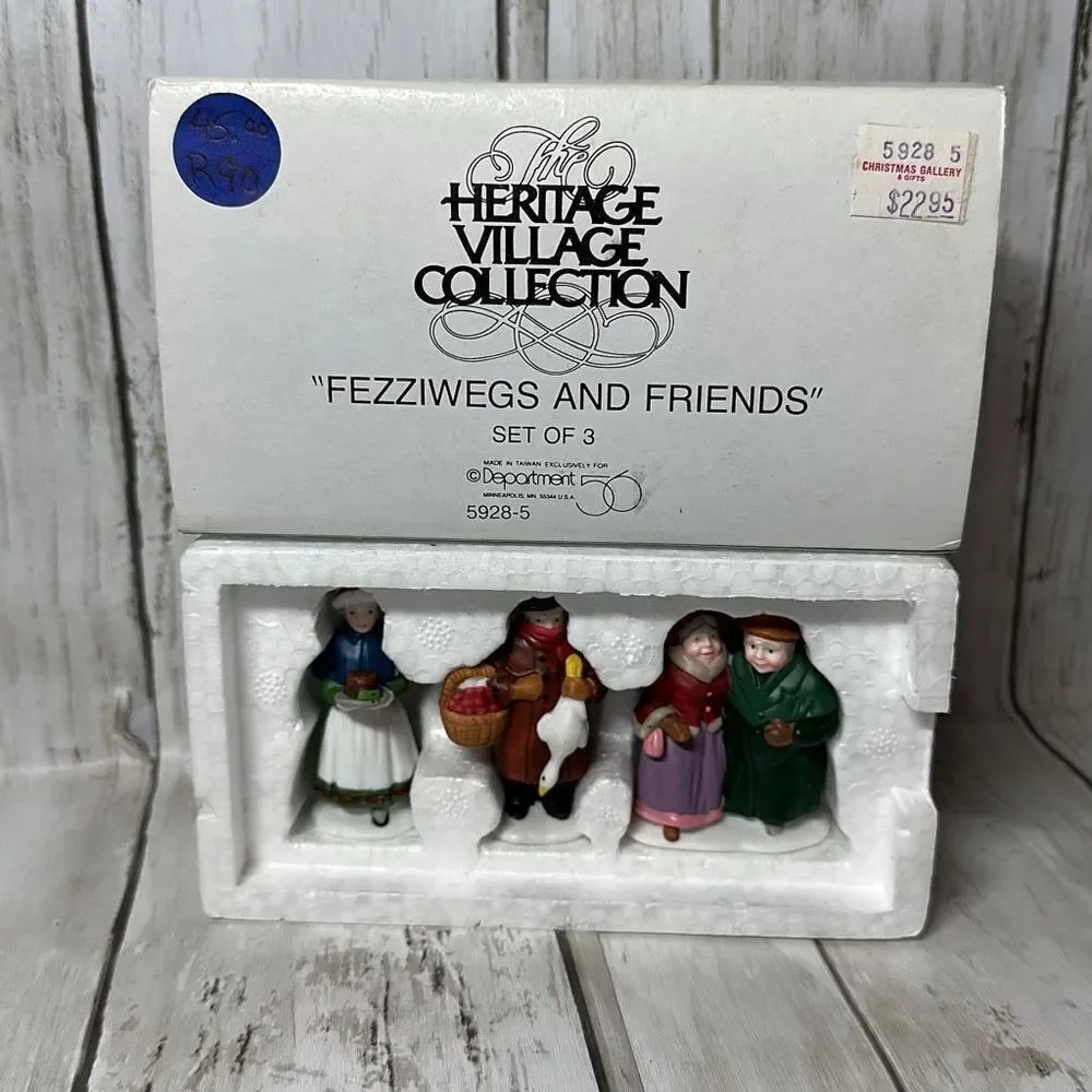 Department 56 Fezziwigs and‎ Friends Set of 3 Mini Figurines ERROR